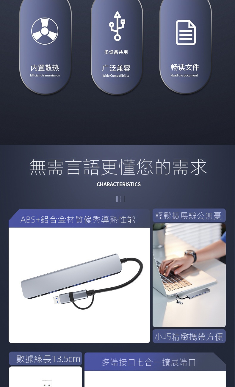 type c三合一超級快充60w數據線