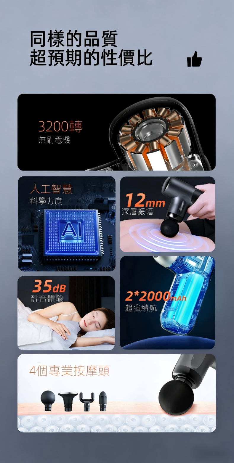 冷熱敷筋膜槍專業電動頸膜槍無刷電機mini肌肉按摩器