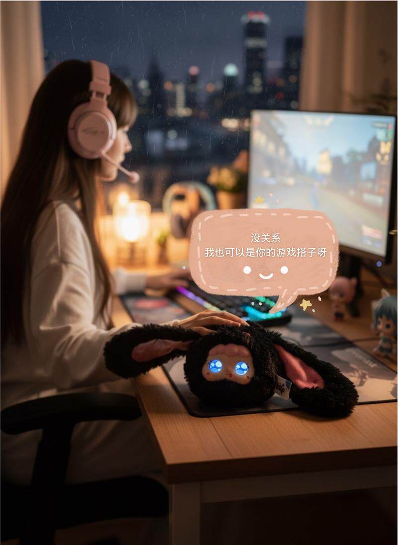 ai毛絨玩具智慧對話豆包機器人陪伴玩偶女友閨蜜生日禮物電子寵物